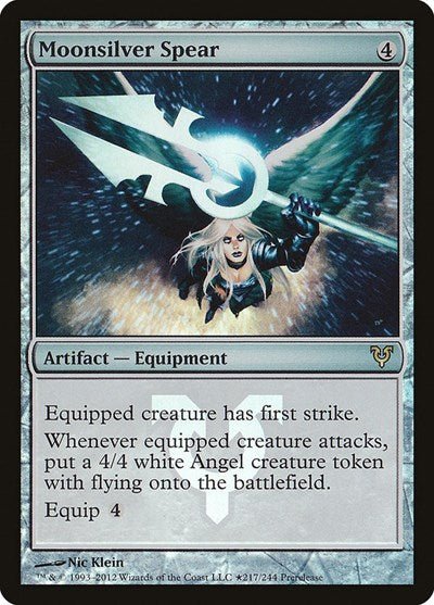 Moonsilver Spear (Promos: Prerelease Cards) Heavy Play Foil - Nick Nack's Full Frontal Attack