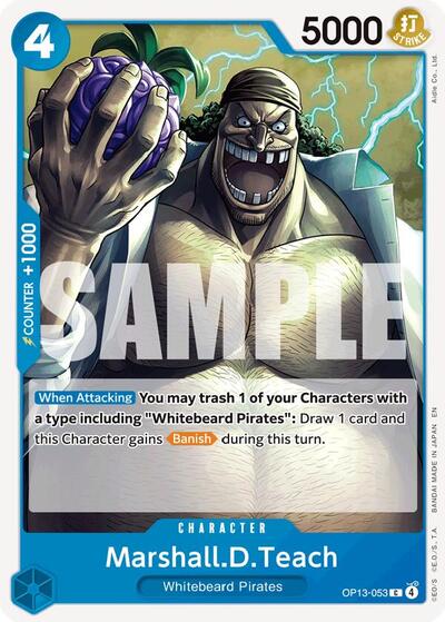 Marshall.D.Teach (Carrying On His Will) Near Mint - Nick Nack's Full Frontal Attack