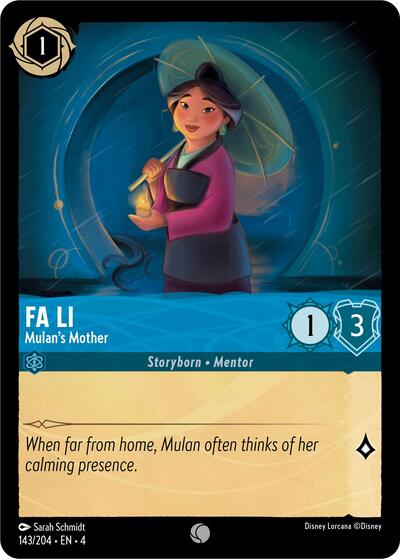 Fa Li - Mulan's Mother (Ursula's Return) Near Mint - Nick Nack's Full Frontal Attack