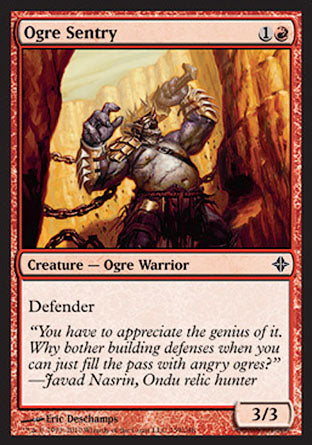 Ogre Sentry (Rise of the Eldrazi) Light Play