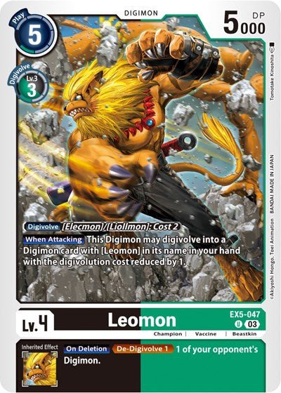 Leomon (Animal Colosseum) Near Mint - Nick Nack's Full Frontal Attack