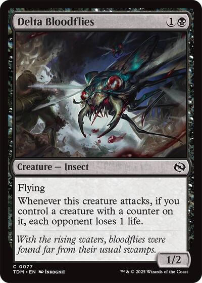 Delta Bloodflies (Tarkir: Dragonstorm) Near Mint - Nick Nack's Full Frontal Attack
