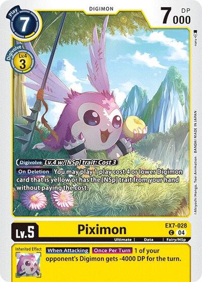 Piximon (Digimon LIBERATOR) Near Mint - Nick Nack's Full Frontal Attack