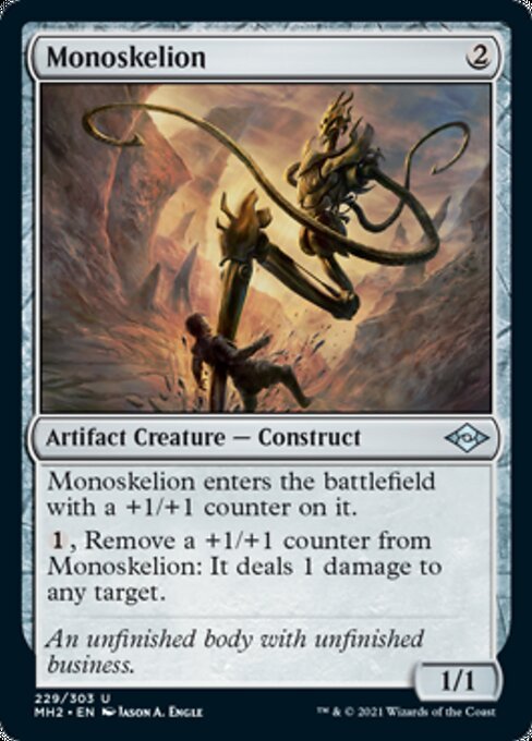 Monoskelion (Modern Horizons 2) Light Play Foil - Nick Nack's Full Frontal Attack