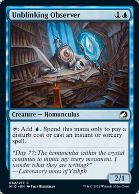 Unblinking Observer (Innistrad: Midnight Hunt) Near Mint - Nick Nack's Full Frontal Attack
