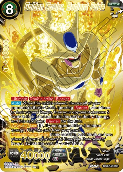 Golden Cooler, Radiant Pride (SCR) (Power Absorbed) Near Mint Foil