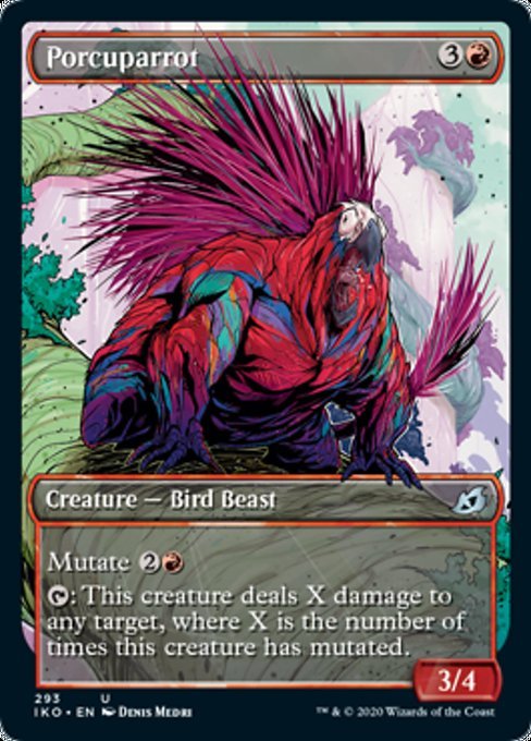 Porcuparrot (Showcase) (Ikoria: Lair of Behemoths) Near Mint - Nick Nack's Full Frontal Attack