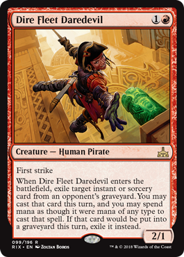 Dire Fleet Daredevil (Rivals of Ixalan) Near Mint