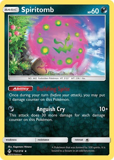 Spiritomb (SM - Unbroken Bonds) Near Mint Holofoil - Nick Nack's Full Frontal Attack