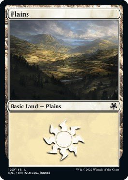 Plains (123) (Magic Game Night: Free - For - All) Near Mint - Nick Nack's Full Frontal Attack
