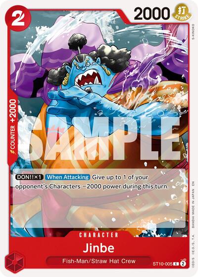Jinbe ST10 - 005 (Reprint) (Premium Booster - The Best - Vol. 2) Near Mint - Nick Nack's Full Frontal Attack