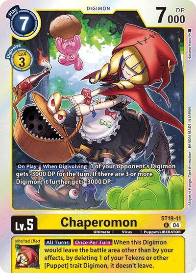 Chaperomon (Starter Deck 19: Fable Waltz) Near Mint Foil - Nick Nack's Full Frontal Attack