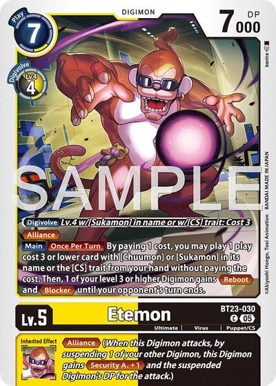 Etemon (Hackers' Slumber) Near Mint - Nick Nack's Full Frontal Attack