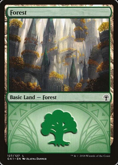 Forest (127) (Guilds of Ravnica: Guild Kits) Near Mint - Nick Nack's Full Frontal Attack