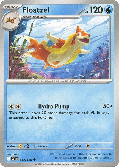 Floatzel (Scarlet and Violet: Base Set) Near Mint - Nick Nack's Full Frontal Attack