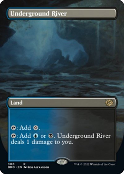 Underground River (Borderless) (The Brothers' War) Near Mint - Nick Nack's Full Frontal Attack