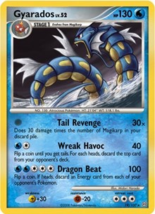 Gyarados - 19/100 (DP Stormfront) (Deck Exclusives) Damaged / Poor Holofoil