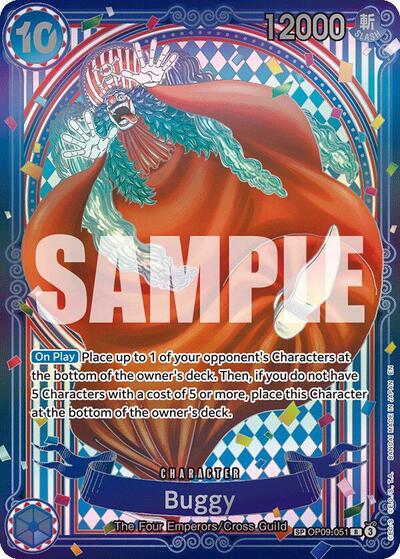 Buggy OP09-051 (SP) (The Azure Sea's Seven) Near Mint Foil