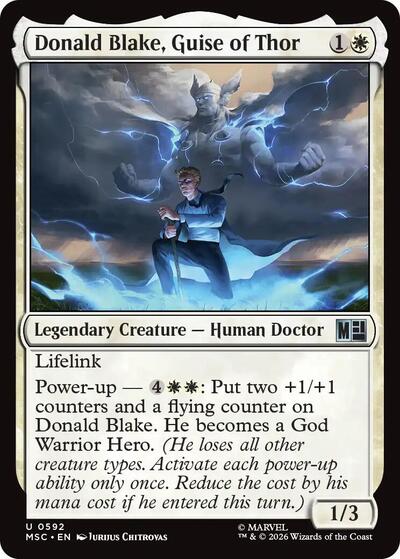 Donald Blake, Guise of Thor (Commander: Marvel Super Heroes) Near Mint