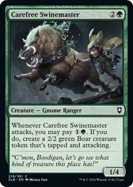 Carefree Swinemaster (Commander Legends: Battle for Baldur's Gate) Near Mint - Nick Nack's Full Frontal Attack