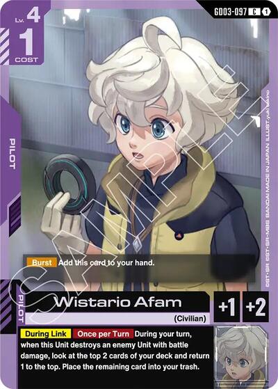 Wistario Afam (Steel Requiem) Near Mint - Nick Nack's Full Frontal Attack