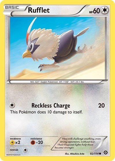Rufflet (XY - Steam Siege) Near Mint - Nick Nack's Full Frontal Attack