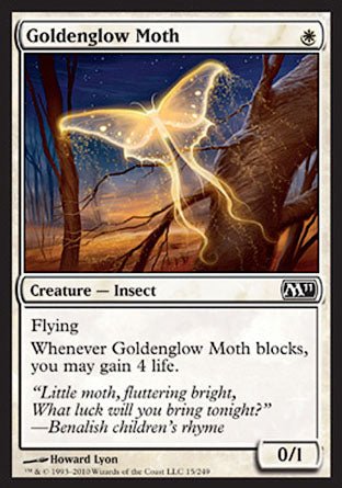 Goldenglow Moth (Magic 2011 Core Set) Near Mint - Nick Nack's Full Frontal Attack