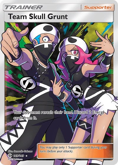 Team Skull Grunt (Full Art) (SM Base Set) Near Mint Holofoil