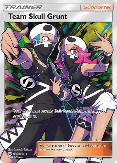 Team Skull Grunt (Full Art) (SM Base Set) Near Mint Holofoil - Nick Nack's Full Frontal Attack