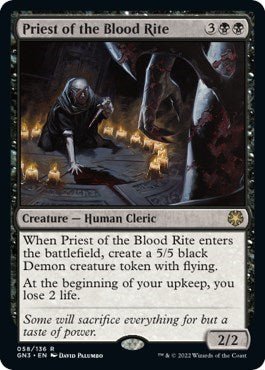 Priest of the Blood Rite (Magic Game Night: Free - For - All) Near Mint - Nick Nack's Full Frontal Attack