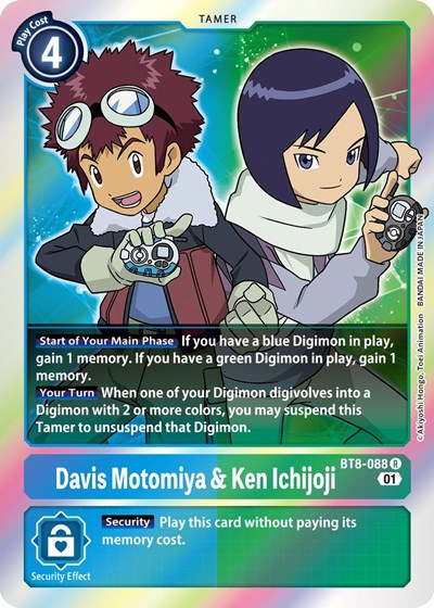 Davis Motomiya and Ken Ichijoji (New Awakening) Near Mint Foil