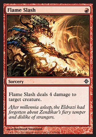 Flame Slash (Rise of the Eldrazi) Light Play