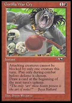 Gorilla War Cry (Red Club) (Alliances) Light Play - Nick Nack's Full Frontal Attack