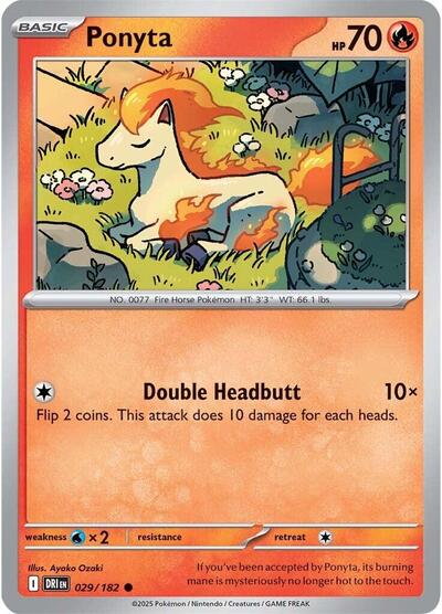 Ponyta (SV10: Destined Rivals) Near Mint - Nick Nack's Full Frontal Attack