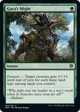 Gaea's Might (Dominaria United) Near Mint - Nick Nack's Full Frontal Attack