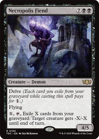 Necropolis Fiend (Commander: Tarkir: Dragonstorm) Near Mint - Nick Nack's Full Frontal Attack