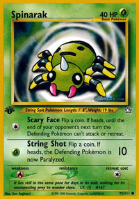 Spinarak (Neo Genesis) Light Play 1st Edition