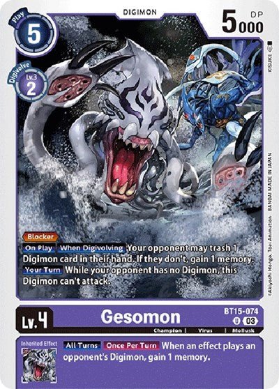 Gesomon (Exceed Apocalypse) Near Mint - Nick Nack's Full Frontal Attack