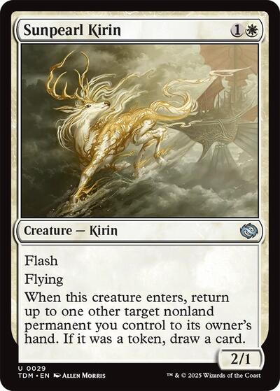 Sunpearl Kirin (Tarkir: Dragonstorm) Near Mint - Nick Nack's Full Frontal Attack