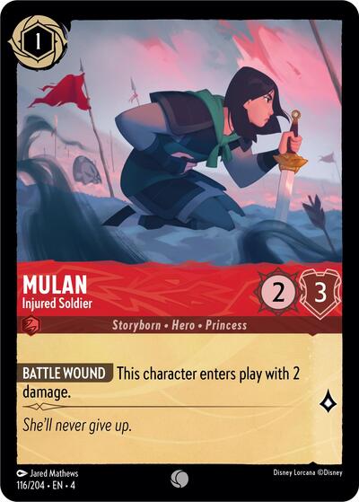 Mulan - Injured Soldier (Ursula's Return) Near Mint - Nick Nack's Full Frontal Attack