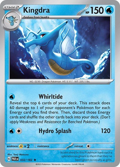 Kingdra (Scarlet and Violet: Paradox Rift) Near Mint Holofoil - Nick Nack's Full Frontal Attack