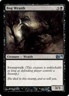 Bog Wraith (Magic 2010 Core Set) Heavy Play