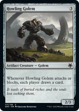 Howling Golem (Magic Game Night: Free - For - All) Near Mint - Nick Nack's Full Frontal Attack