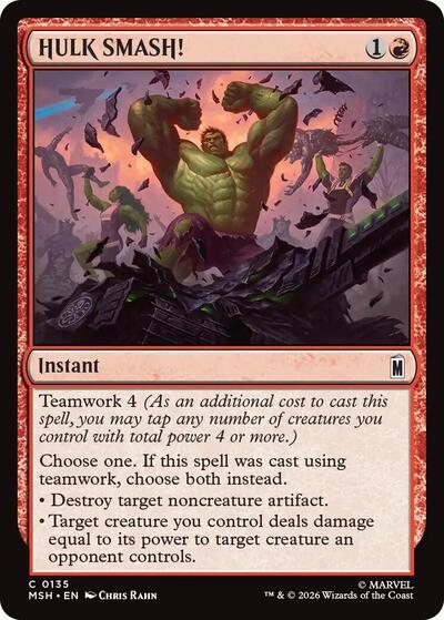 HULK SMASH! (Marvel Super Heroes) Near Mint - Nick Nack's Full Frontal Attack