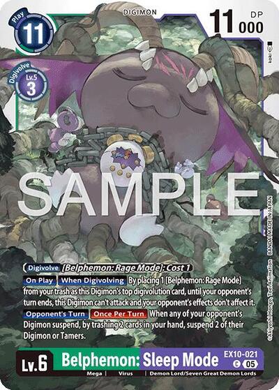 Belphemon: Sleep Mode (Sinister Order) Near Mint - Nick Nack's Full Frontal Attack