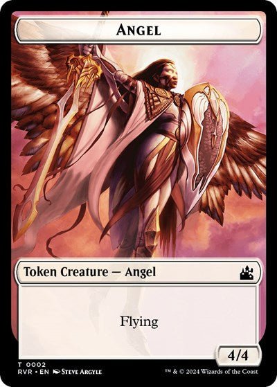 Angel Token (0002) (Ravnica Remastered) Near Mint - Nick Nack's Full Frontal Attack