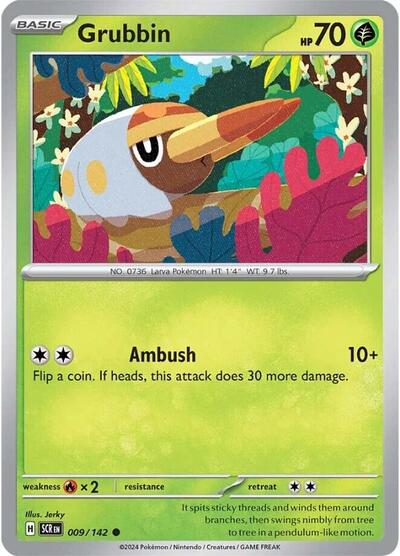 Basic Grass Energy (SV07: Stellar Crown) Near Mint - Nick Nack's Full Frontal Attack