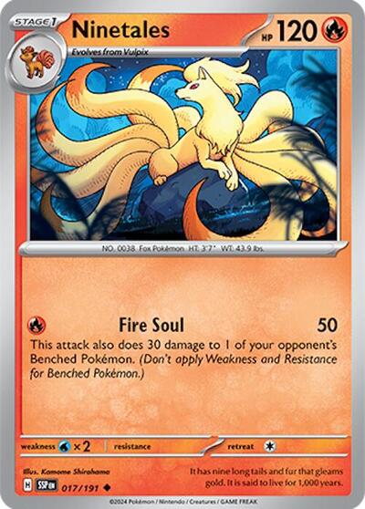 Ninetales (SV08: Surging Sparks) Near Mint