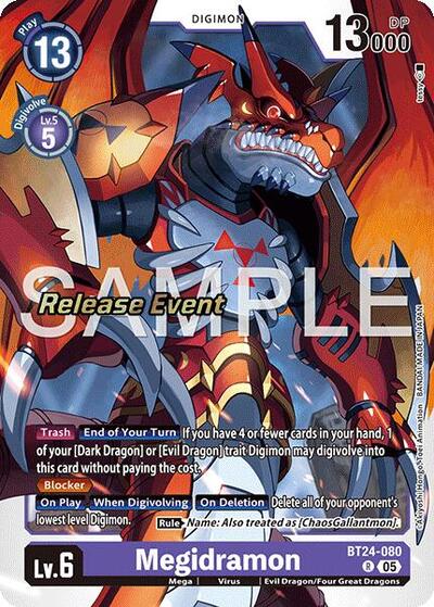 Megidramon (Time Stranger Release Events Cards) Near Mint