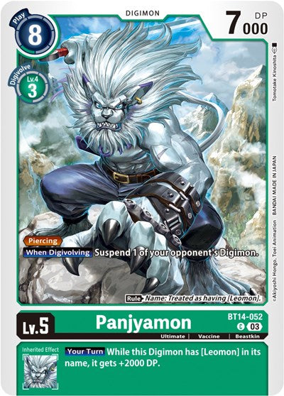 Panjyamon (Blast Ace) Near Mint - Nick Nack's Full Frontal Attack